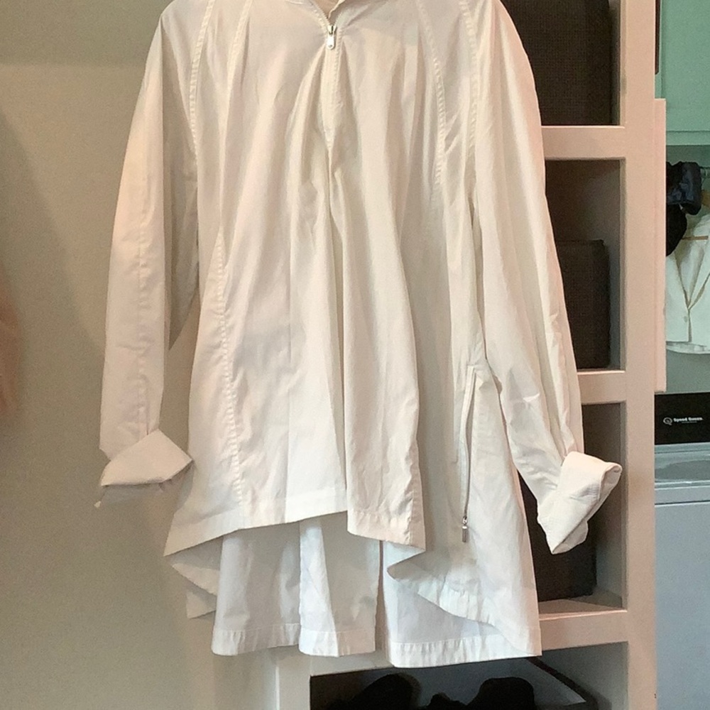 White Casual Button Down Shirt Crisp Cotton